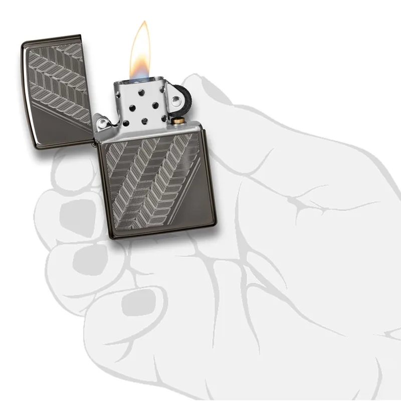 Zippo Lighter 49166 Ice Black