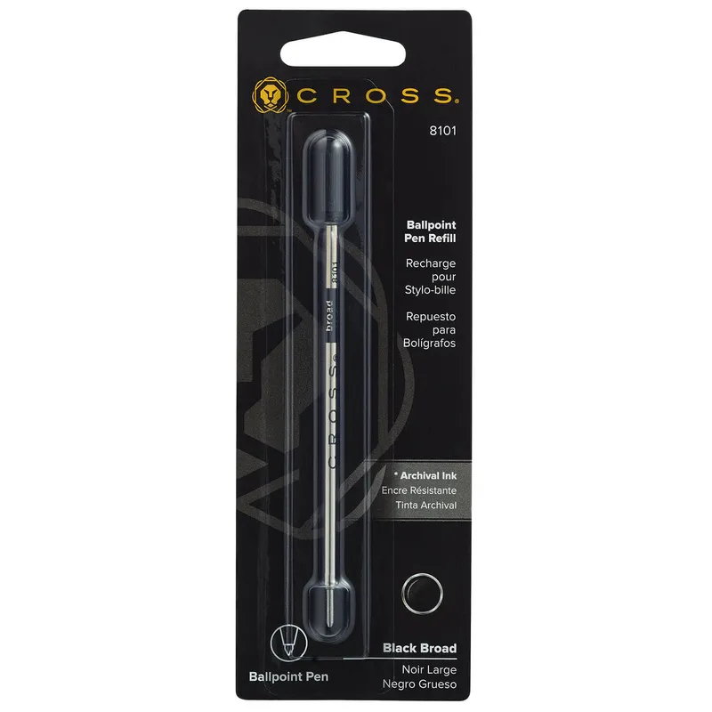 Cross 8101 Ballpoint Broad Refill Pack of 1 Black