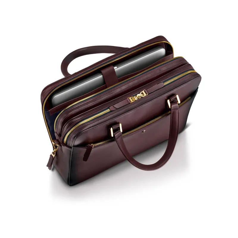 Lapis Bard Ducorium Chester Slim 14Inch Laptop Business Bag Bordeaux