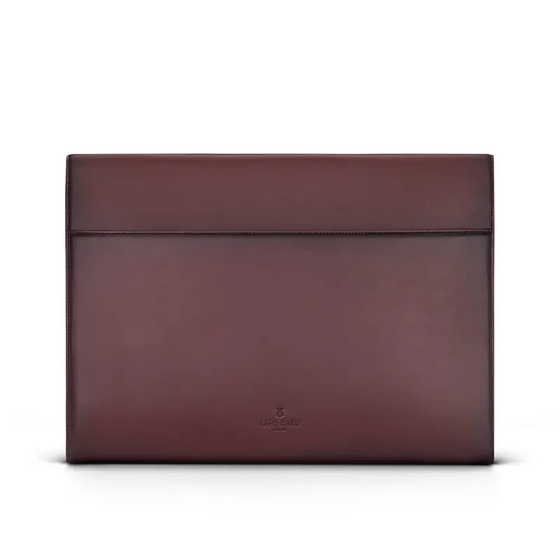 Lapis Bard Ducorium Bexley 13Inch Laptop Sleeve with Shoulder Strap Bordeaux