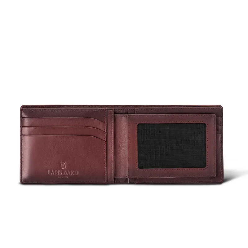 Lapis Bard Ducorium Bi Fold Evening Wallet with Additional Sleeve Bordeaux