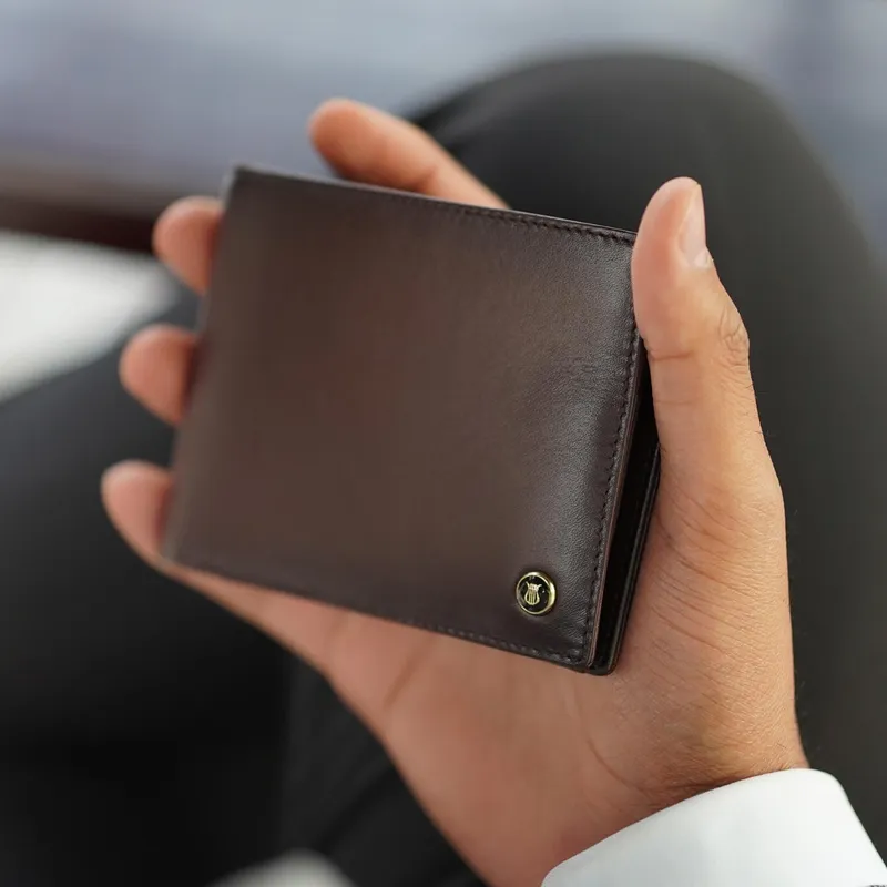 Lapis Bard Ducorium Bi-fold Wallet with Coin Pocket Bordeaux