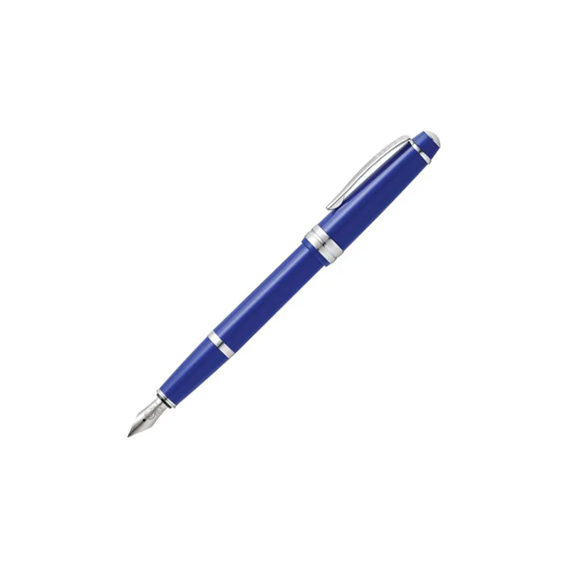 Cross AT0746-4MS Bailey Light Fountain Pen Medium Blue with Chrome Trims