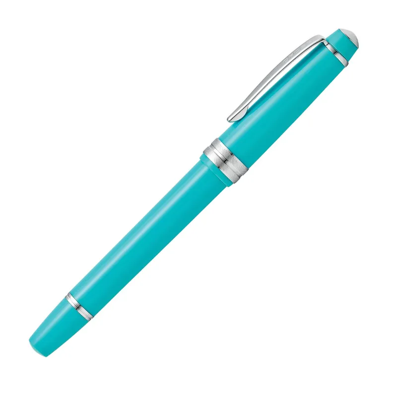 Cross AT0746-6MS Bailey Light Fountain Pen Medium Teal with Chrome Trims