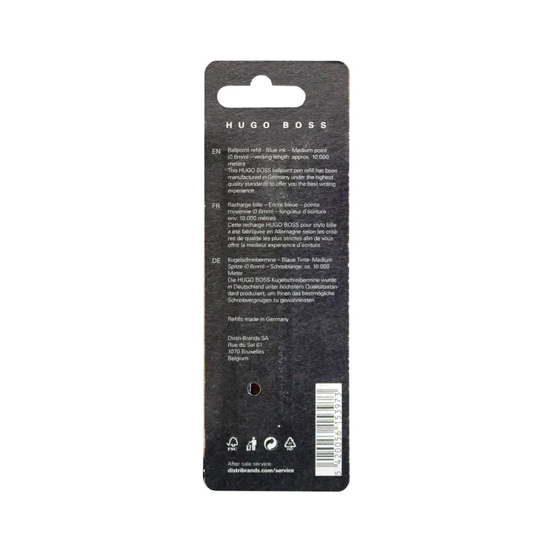 Hugo Boss HPR741BM Metal Ballpoint Refill Medium (Pack Of 2) Blue