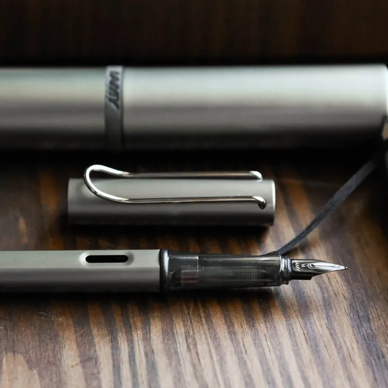 Lamy LX 057 Fountain Pen Broad Ruthenium With Ruthenium Metal Clip