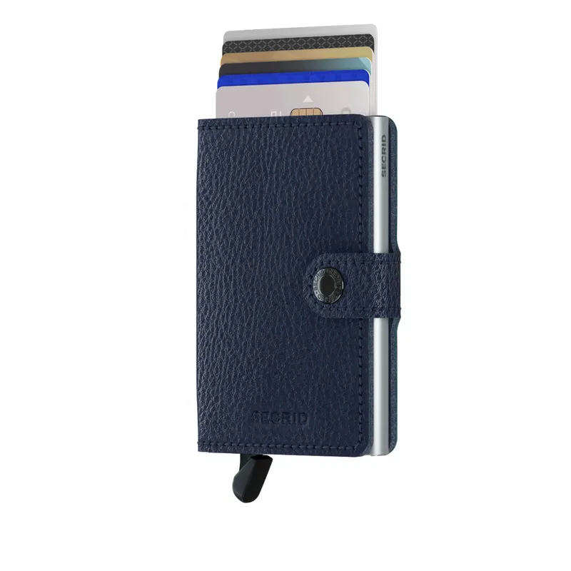 Secrid Miniwallet Upgraded Veg Navy with Silver Cardprotector