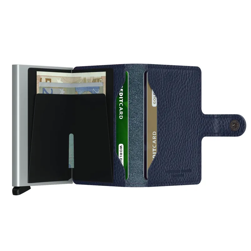 Secrid Miniwallet Upgraded Veg Navy with Silver Cardprotector
