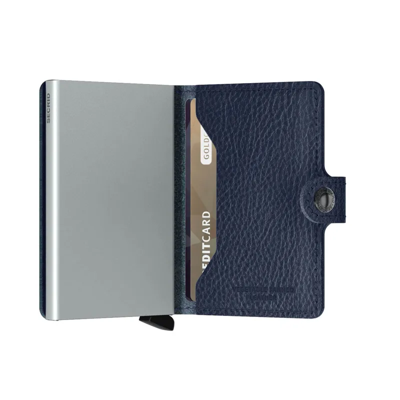 Secrid Miniwallet Upgraded Veg Navy with Silver Cardprotector