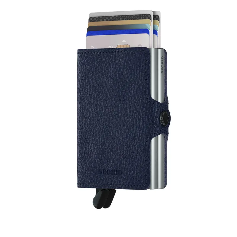 Secrid Twinwallet Veg Navy with Silver Cardprotector
