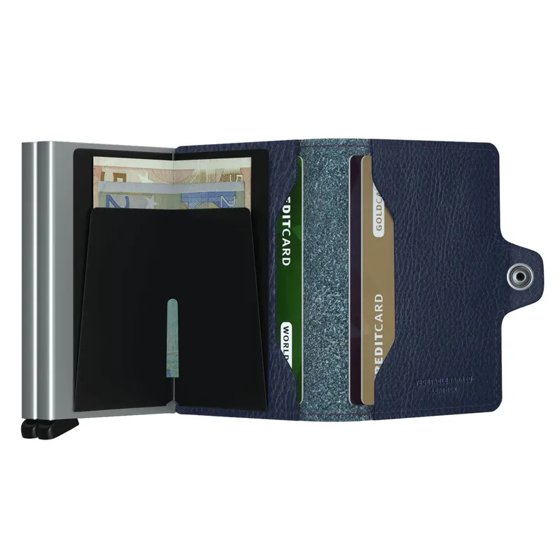 Secrid Twinwallet Veg Navy with Silver Cardprotector