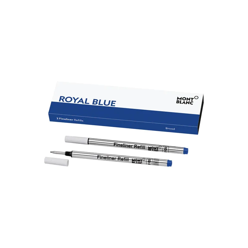 Montblanc 124500 Fineliner Refill Broad (Pack of Two) Royal Blue