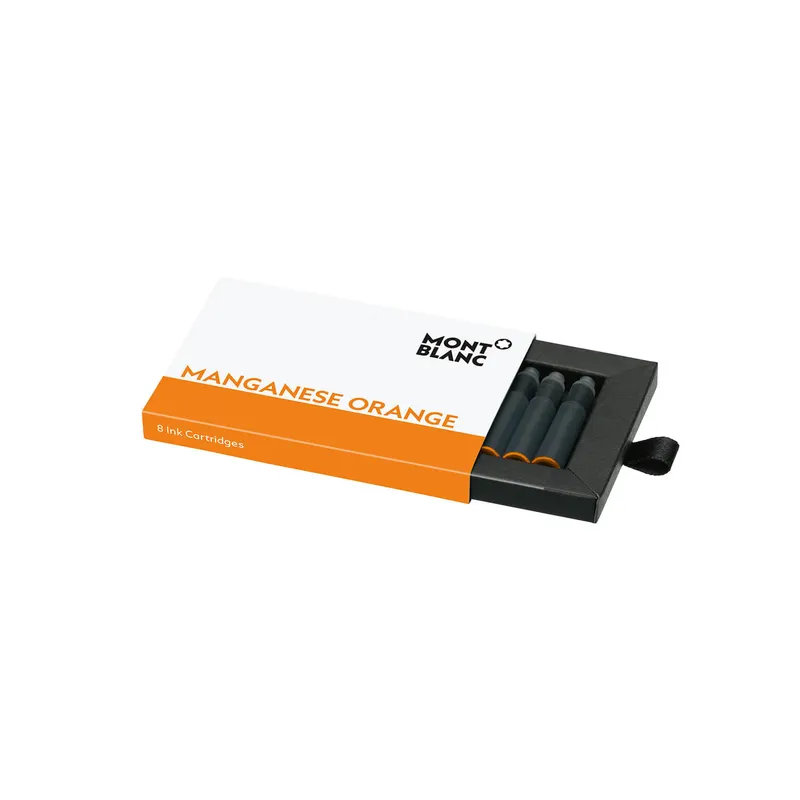 Montblanc 119720 Ink Cartridge (Pack of Eight) Manganese Orange