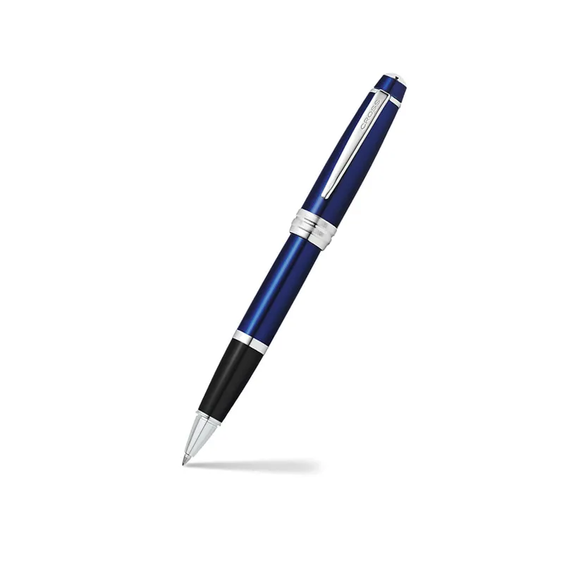Cross AT0455-12 Bailey Rollerball Pen Blue With Chrome Trims