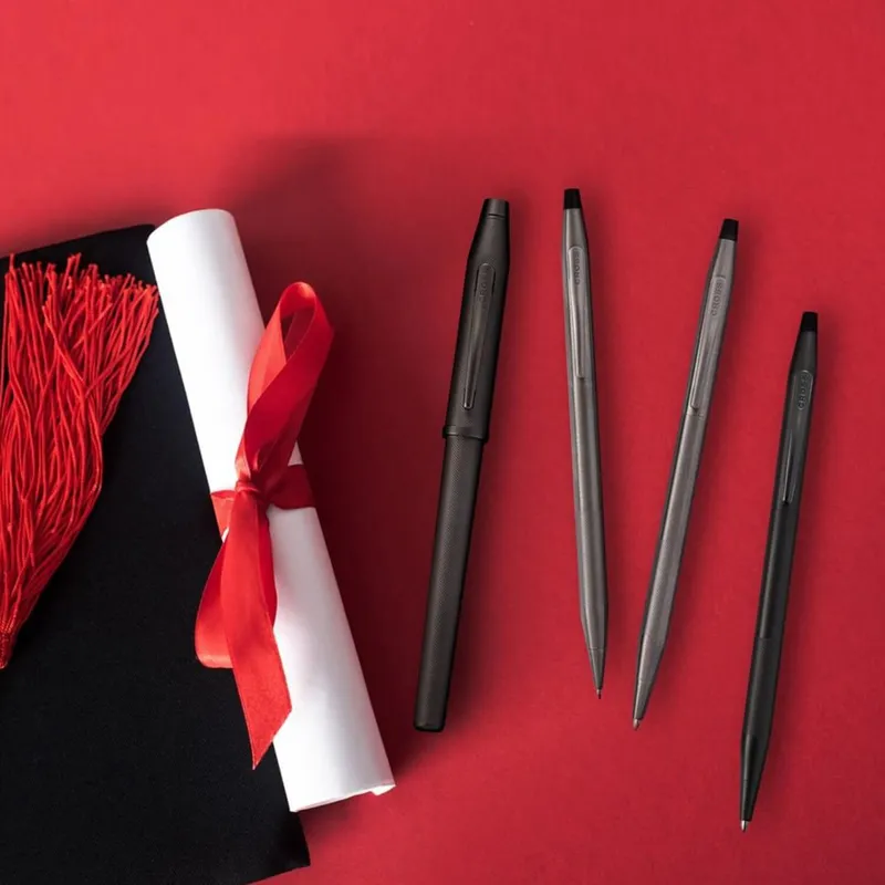 Cross AT0082-136 Century Ballpoint Pen Black PVD Micro Knurl