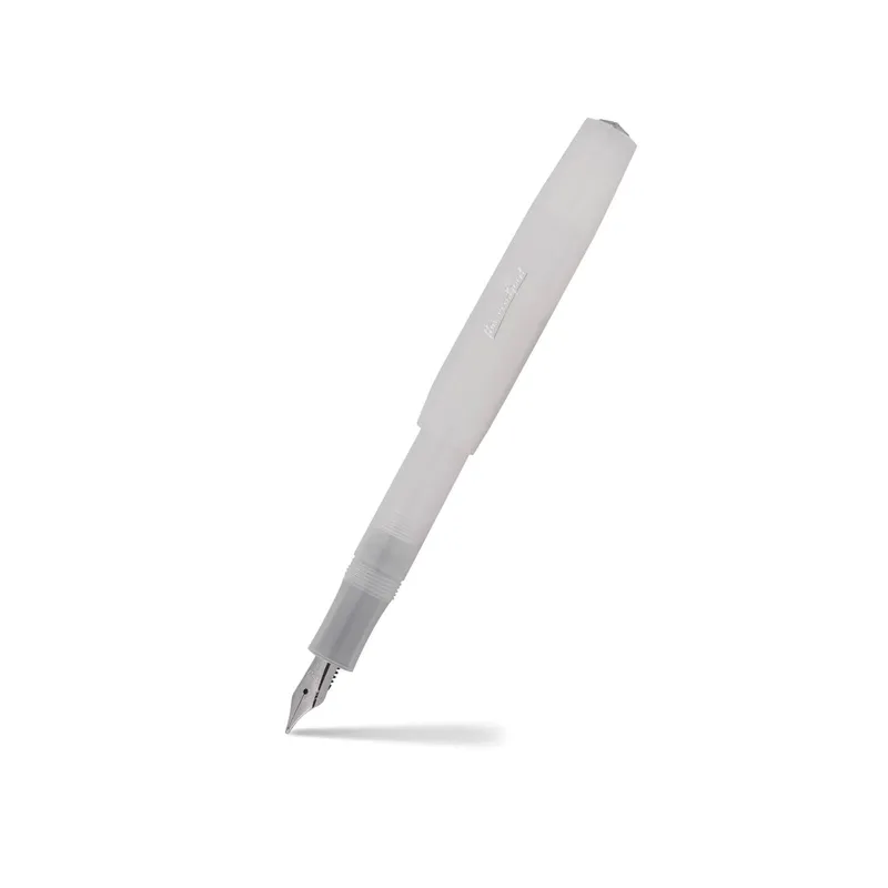 Kaweco Frosted Sport Broad Fountain Pen with Optional Clip Natural Coconut