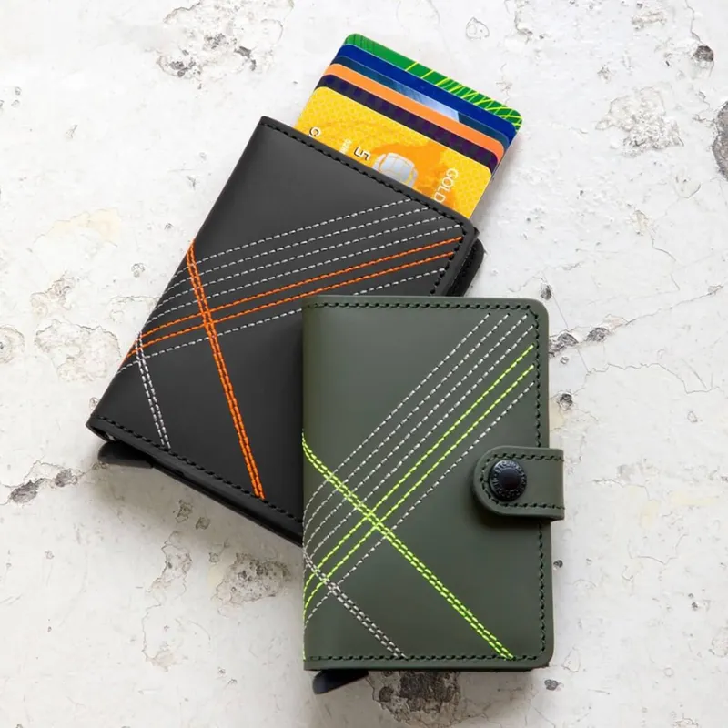 Secrid Miniwallet Stitch Linea Orange