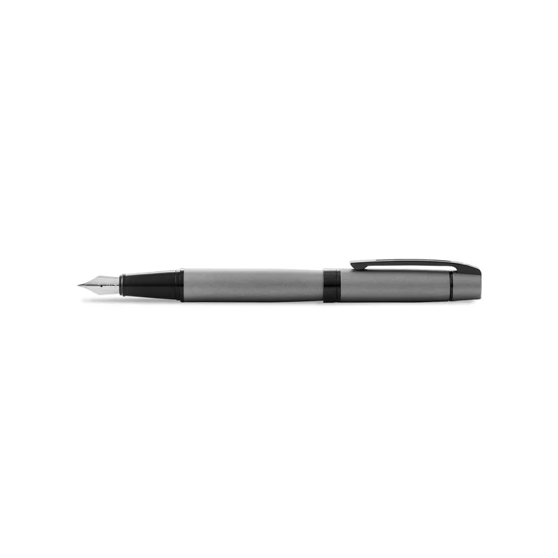 Sheaffer Gift 300 Lacquer Fountain Pen (Medium) Matte Grey with Polished Black Trim