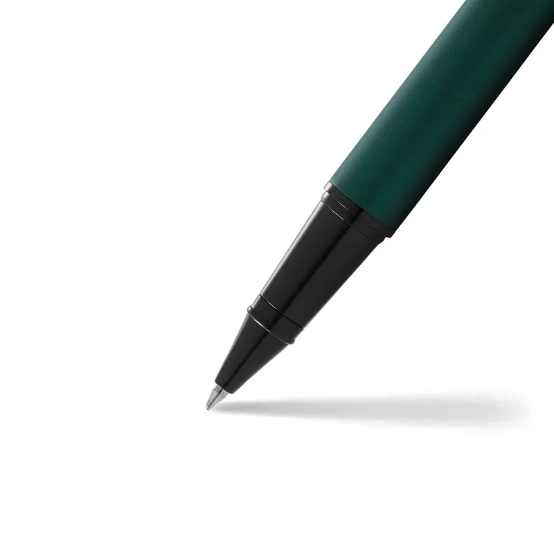 Sheaffer Gift 300 Lacquer Rollerball Pen Matte Green with Polished Black Trim