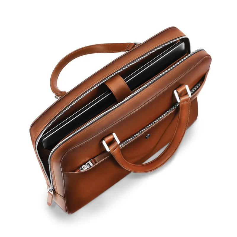 Lapis Bard Ducorium Spencer 14-inch Slim Laptop Business Bag - Cognac