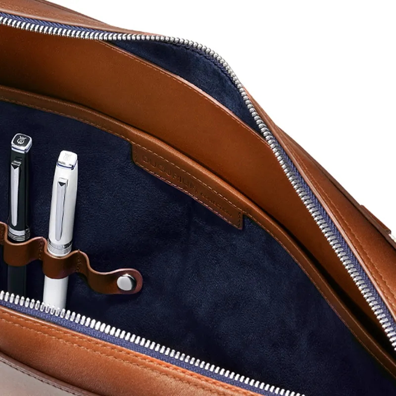 Lapis Bard Ducorium Spencer 14-inch Slim Laptop Business Bag - Cognac