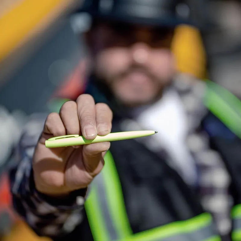 Fisher Space M4Tmy Tradesman Cap-O-Matic Ballpoint Pen Yellow