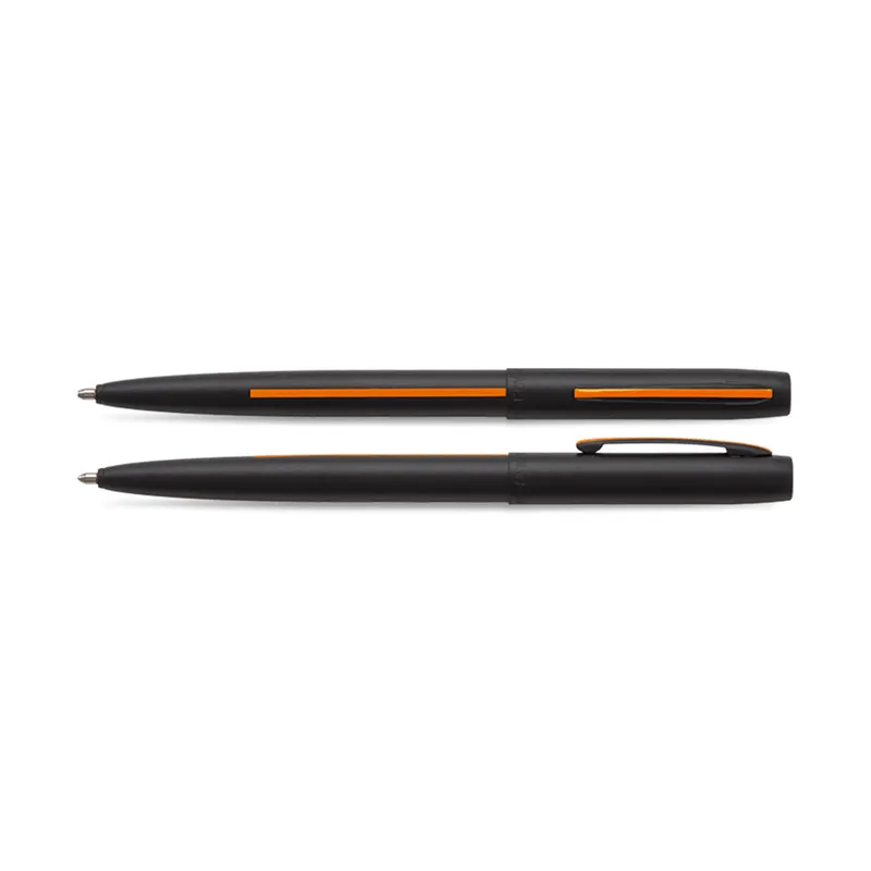 Fisher Space Non-Reflective Cap-O-Matic Search and Rescue Ballpoint Pen Matte Black and Orange
