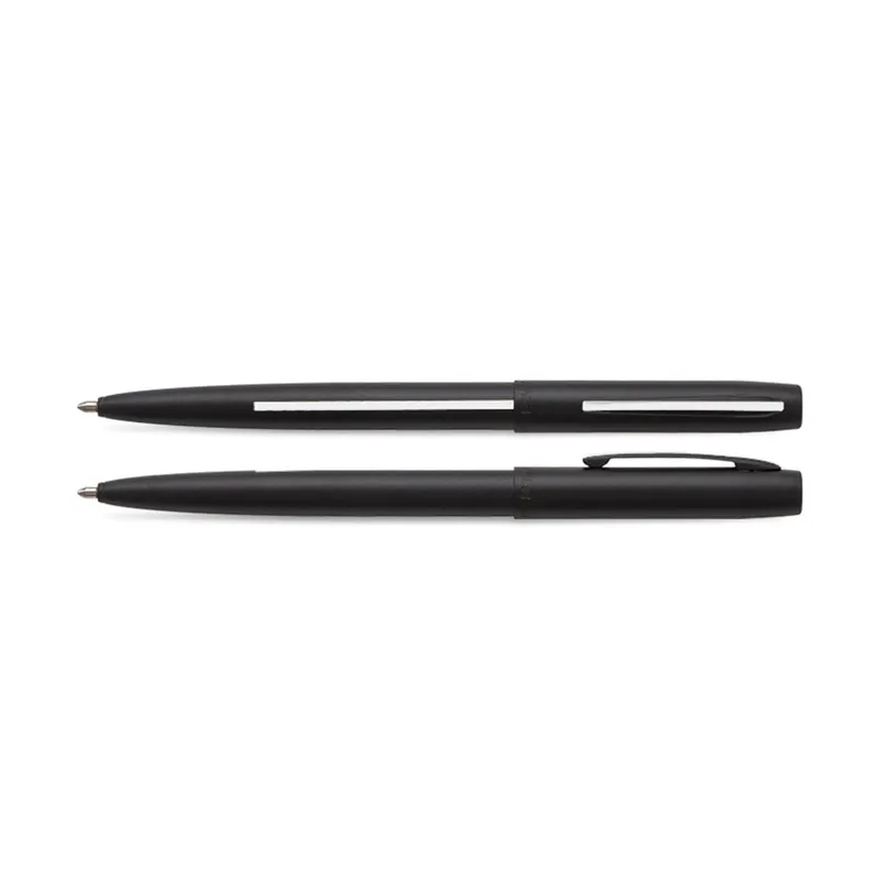 Fisher Space Non-Reflective Cap-O-Matic EMS Ballpoint Pen Matte Black and White