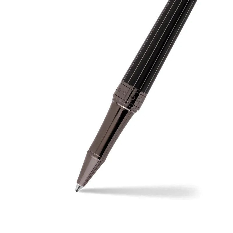 Hugo Boss Essential Pinstripe Rollerball Pen Black
