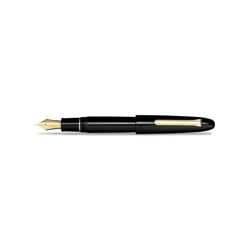 Sailor 1911 King of Pen 21K Broad Fountain Pen with Gold Trims(Ebonite) - Black