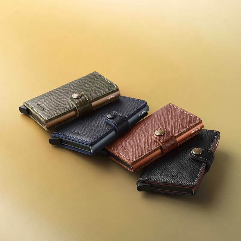 Secrid Saffiano Miniwallet Navy