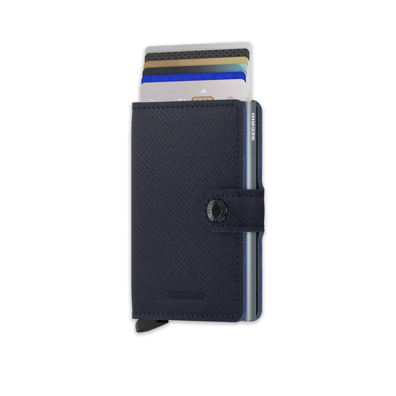 Secrid Saffiano Miniwallet Navy