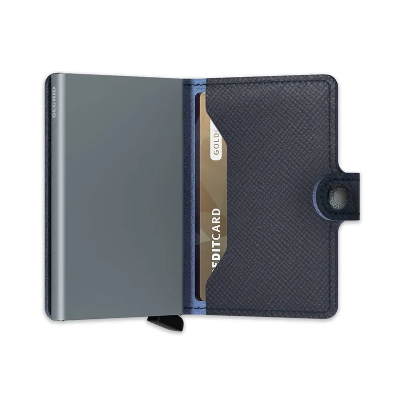 Secrid Saffiano Miniwallet Navy