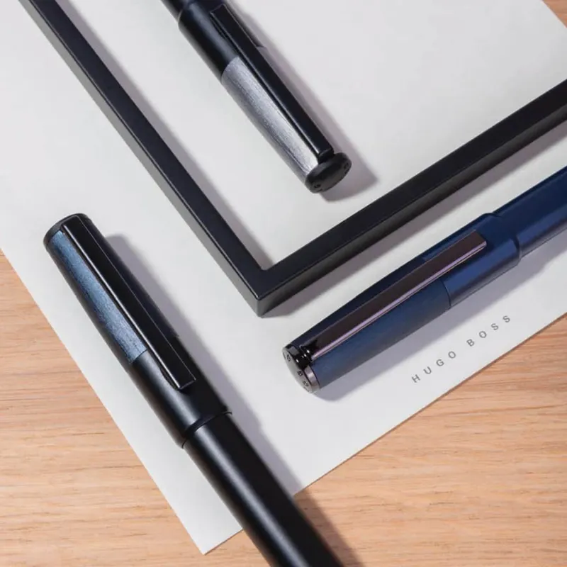 Hugo Boss Gear Minimal Ballpoint Pen Black And Navy