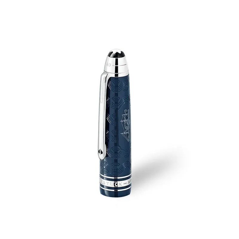 Montblanc 126343 MeisterstÃ¼ck Classique 'Around The World In 80 Days' Fountain Pen (14K Fine) Blue