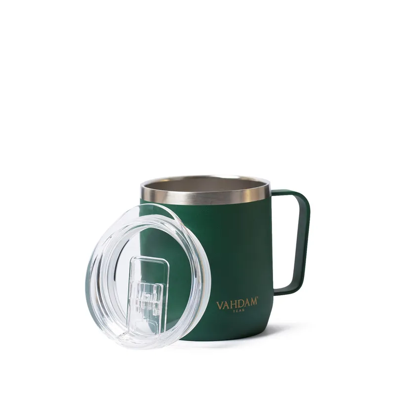 Vahdam Drift Mug (300 ml) Dark Green