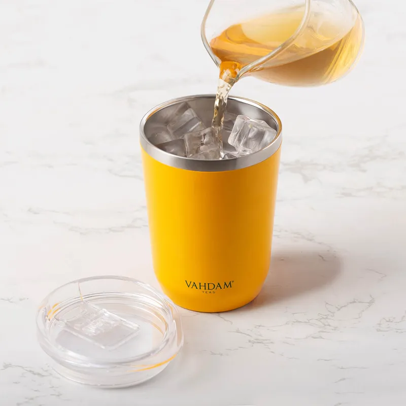 Vahdam Ardour Tumbler (350 ml) Yellow
