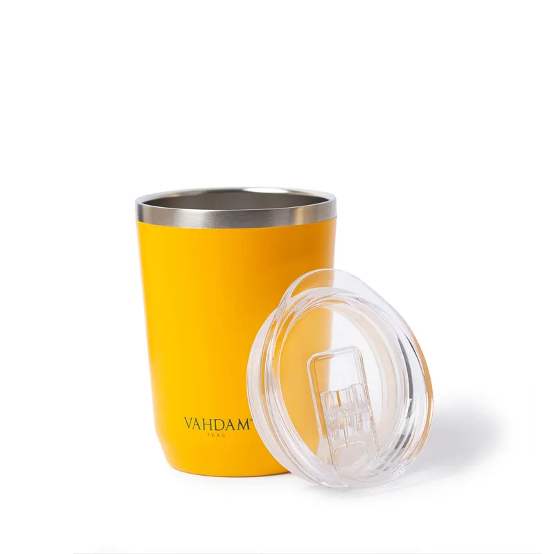 Vahdam Ardour Tumbler (350 ml) Yellow