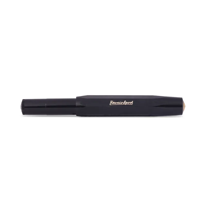 Kaweco Classic Sport Fountain Pen (Broad) with Optional Clip Black