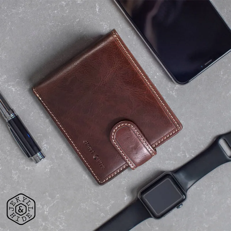 Jekyll & Hide 27900XCOG Oxford Leather Wallet Coffee