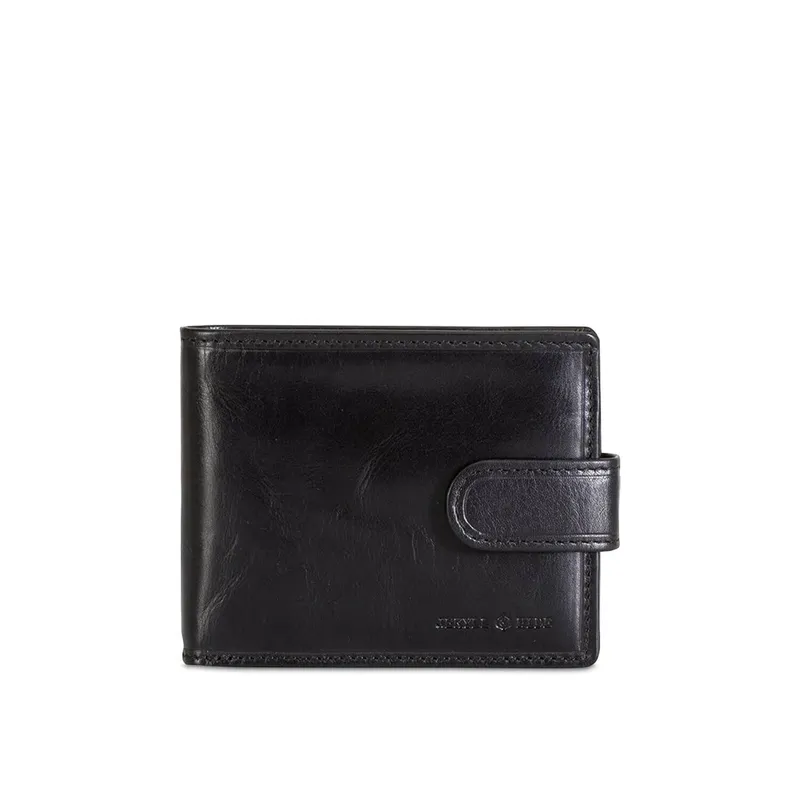 Jekyll & Hide 2791OXBLG Oxford Leather Wallet Black