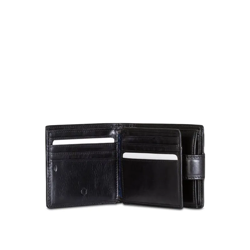 Jekyll & Hide 2791OXBLG Oxford Leather Wallet Black