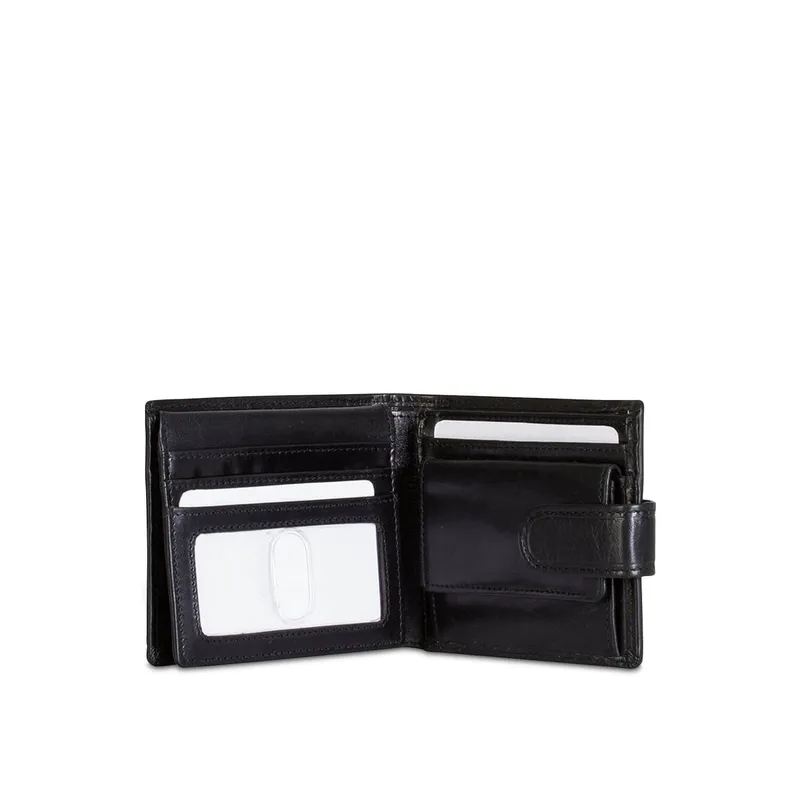 Jekyll & Hide 2791OXBLG Oxford Leather Wallet Black