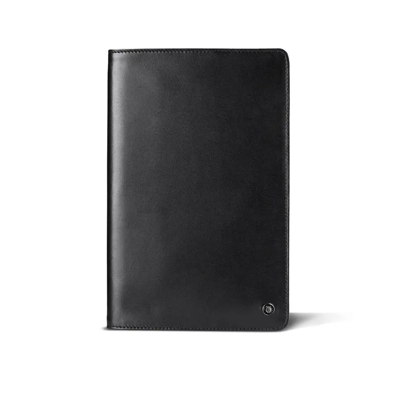 Lapis Bard A5 - Size Mayfair Leather Notebook Jacket - Black