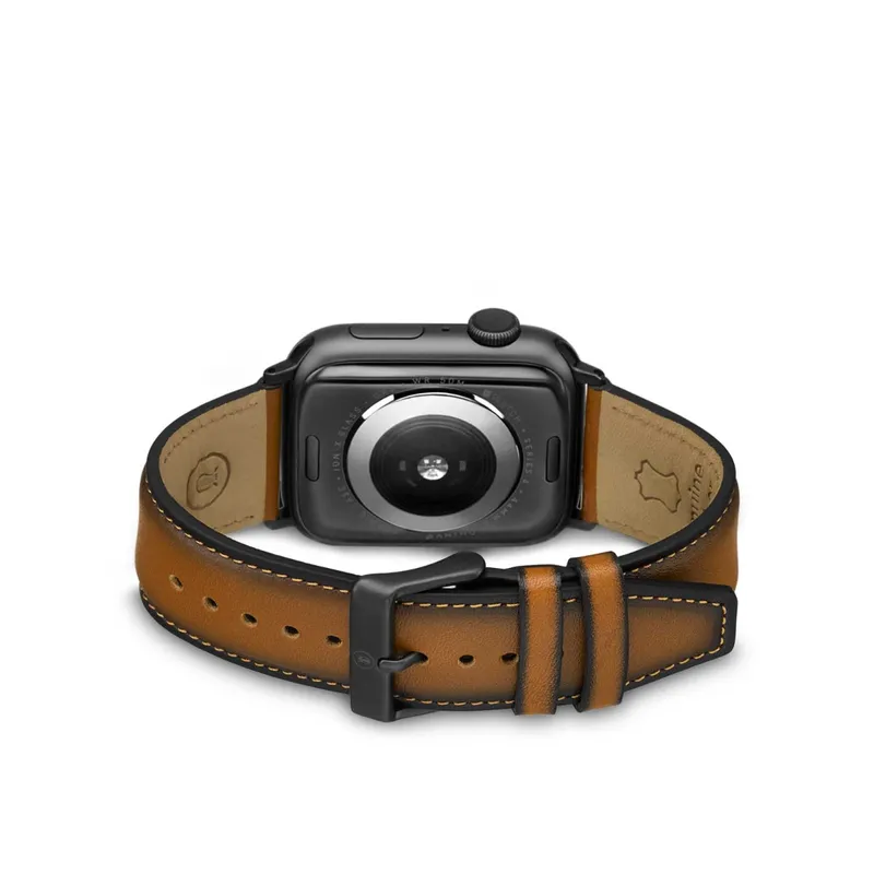 Lapis Bard Leather Apple Watch Strap - Brown
