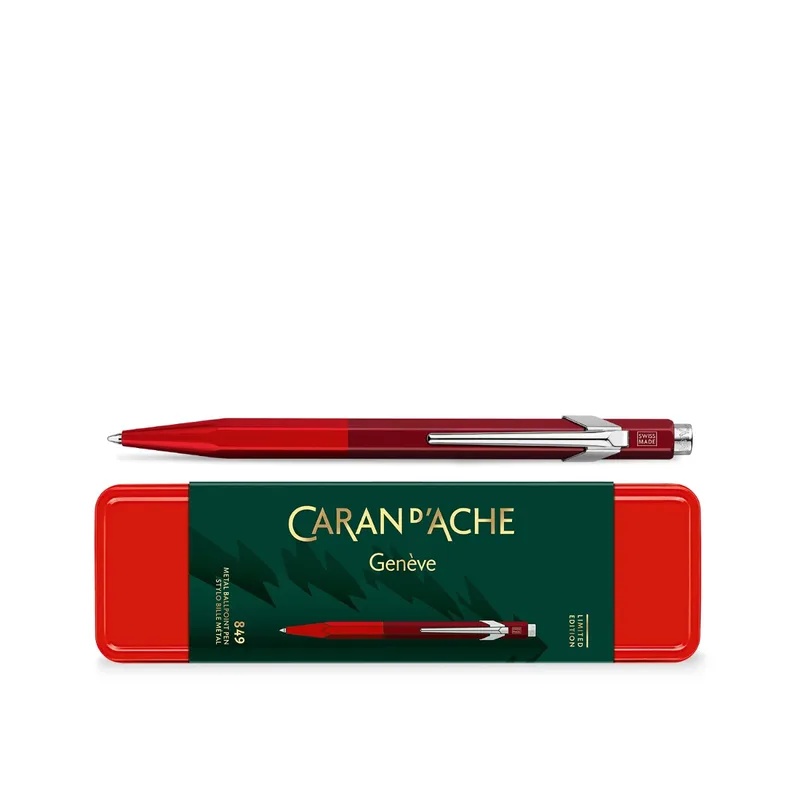 Caran d'Ache 849 Limited Edition Wonder Forest Ballpoint Pen - Red