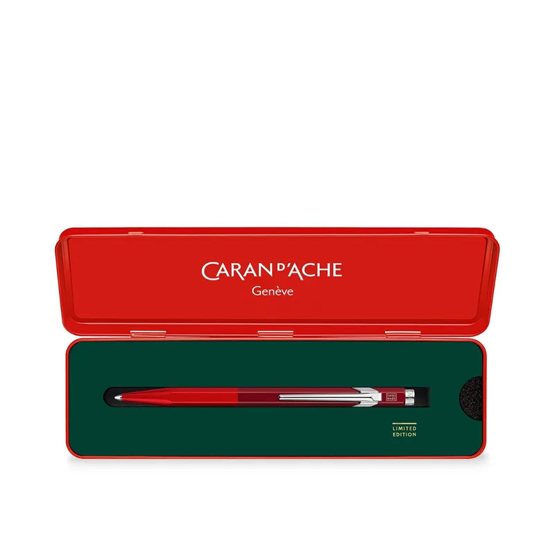 Caran d'Ache 849 Limited Edition Wonder Forest Ballpoint Pen - Red