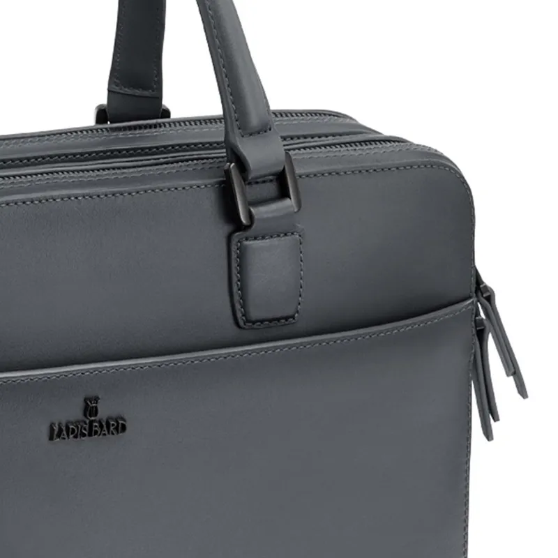 Lapis Bard Ducorium Leather Chester 14-inch Laptop Business Bag - Graphite