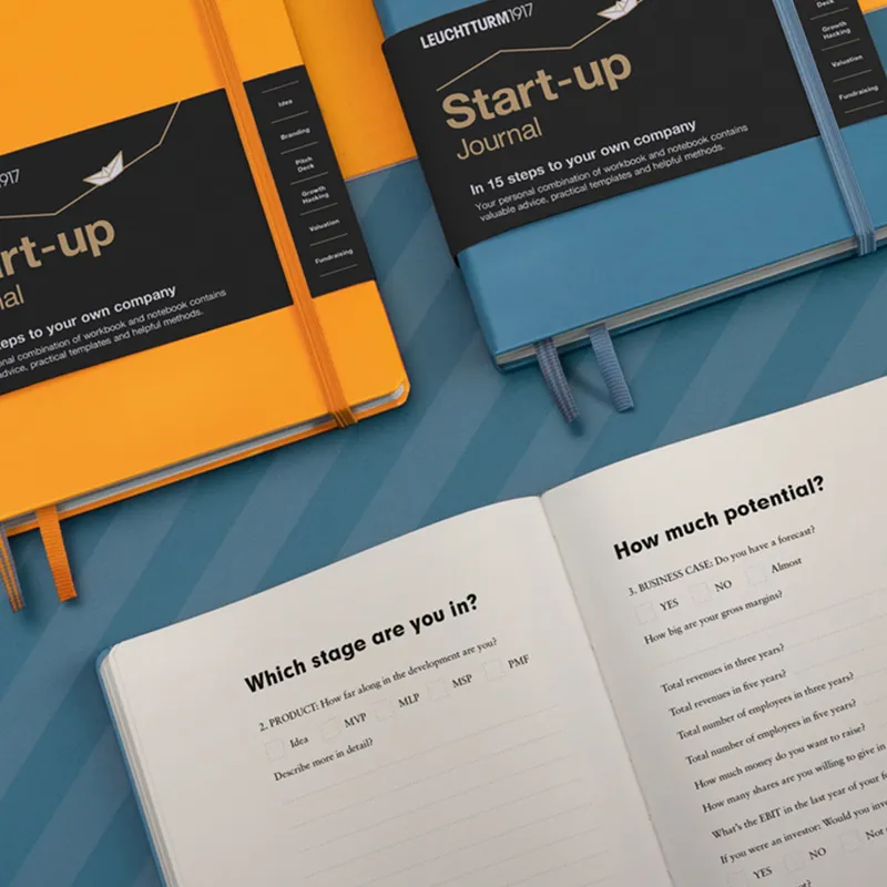 Leuchttrum1917 A5 Startup Journal - Stone Blue