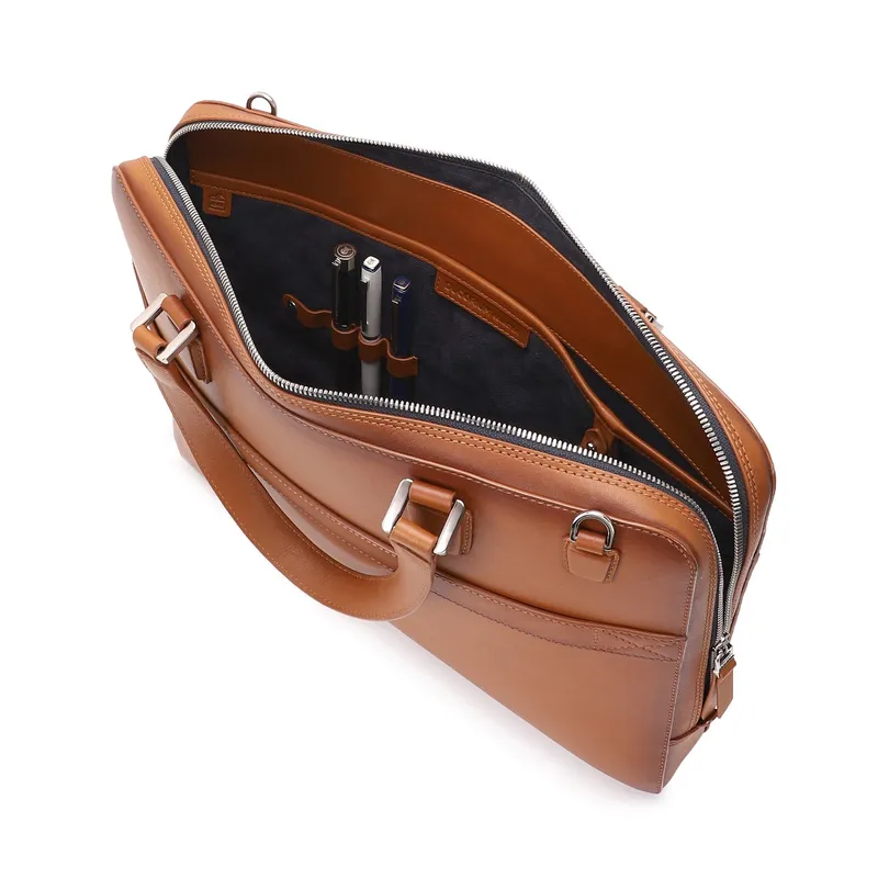 Lapis Bard Ducorium Spencer 15-inch Slim Laptop Business Bag - Cognac